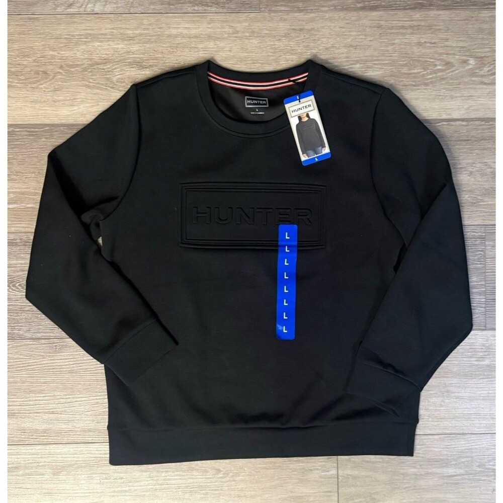 NEW Hunter X Target Embossed Logo Oversized Pullover Crewneck Sweatshirt L